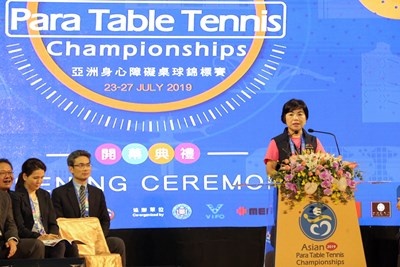 亞洲身心障桌球賽　19國277名選手台中競逐